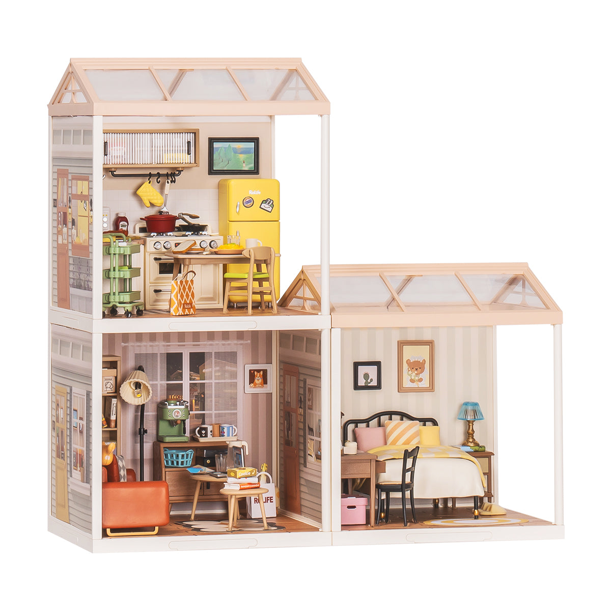 Rolife Super Creator 3 in 1 L Shape DIY Miniature House