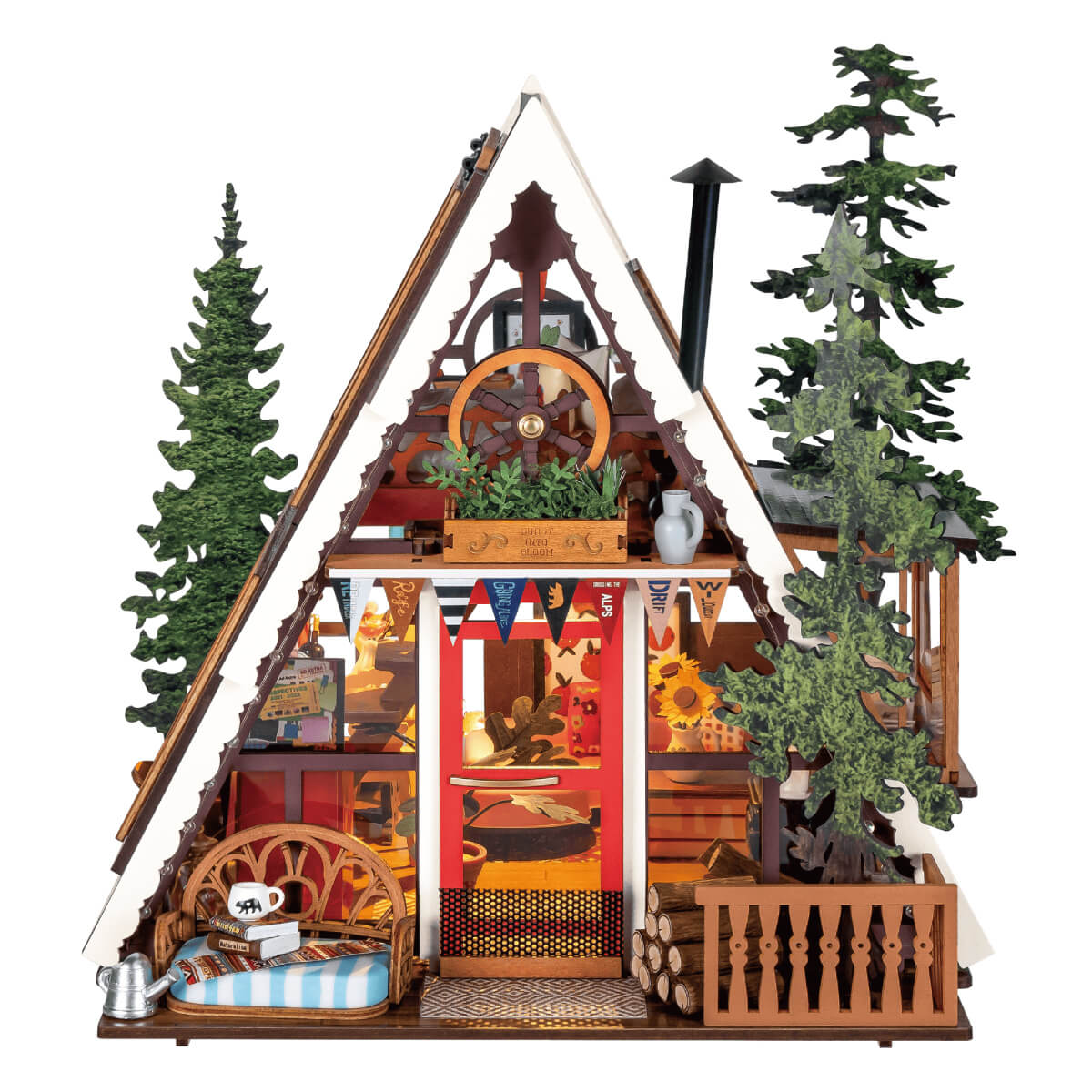 Rolife A-Frame Cabin DIY Miniature House DG181