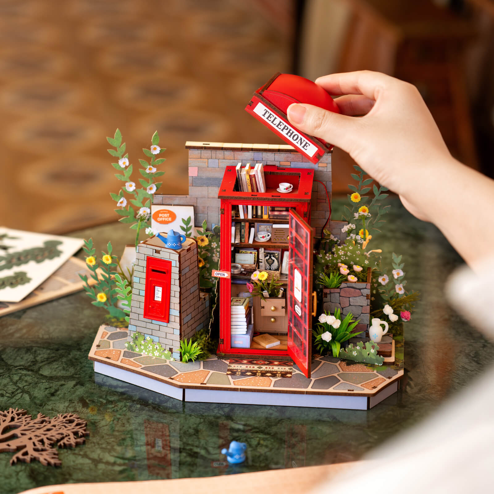 Rolife Blossom Book Booth 3D Wooden Puzzle TGS05