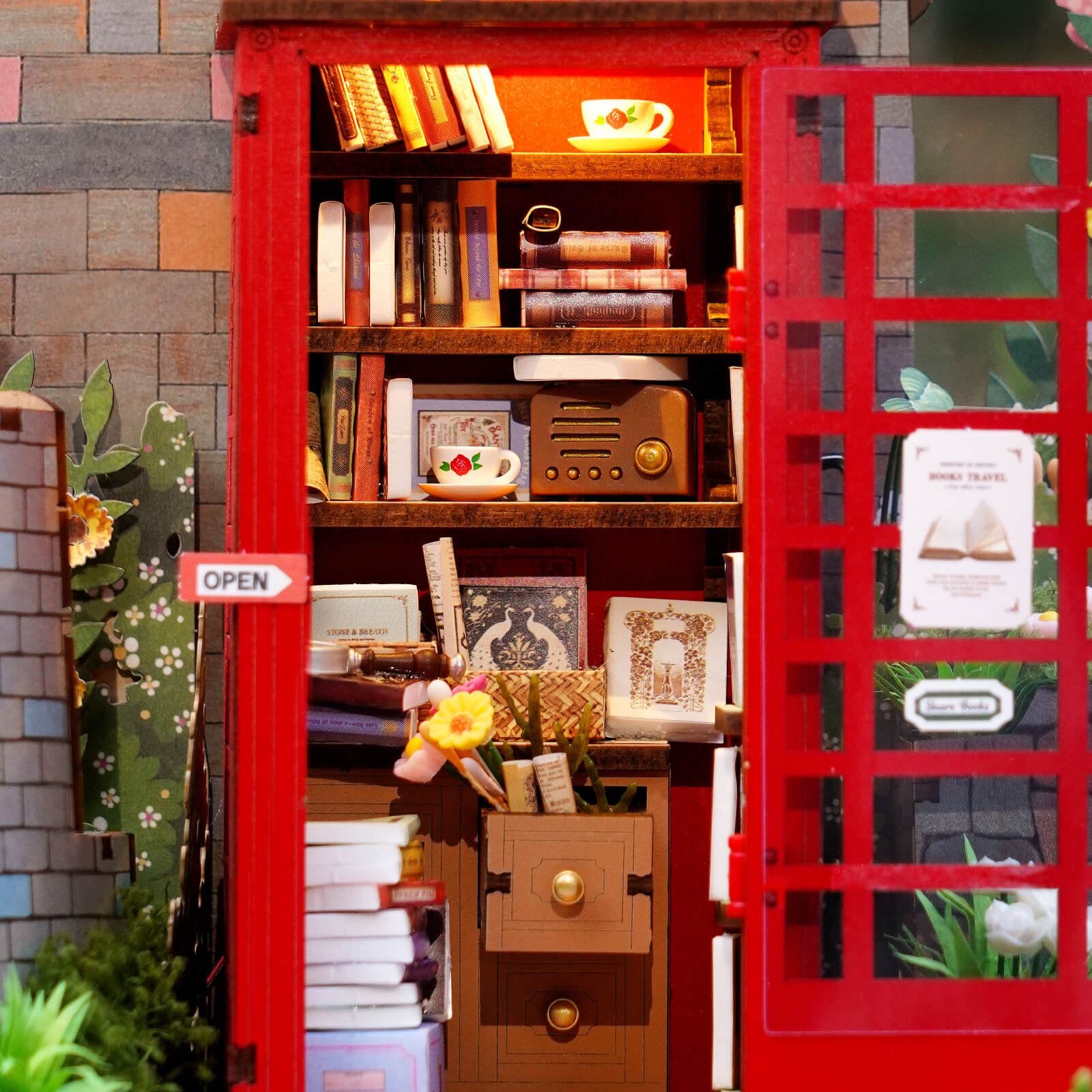 Rolife Blossom Book Booth 3D Wooden Puzzle TGS05