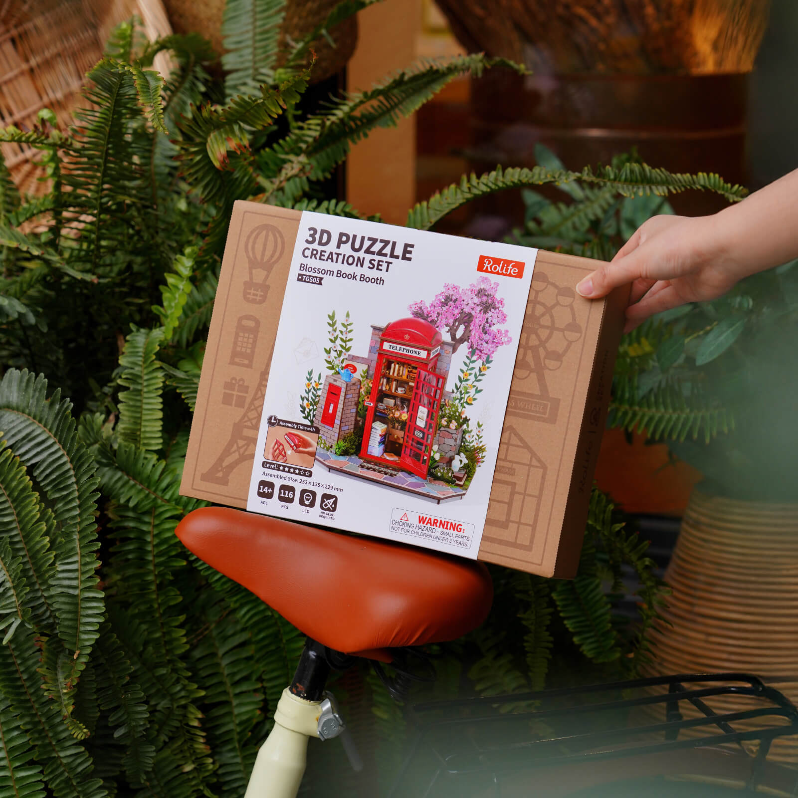 Rolife Blossom Book Booth 3D Wooden Puzzle TGS05