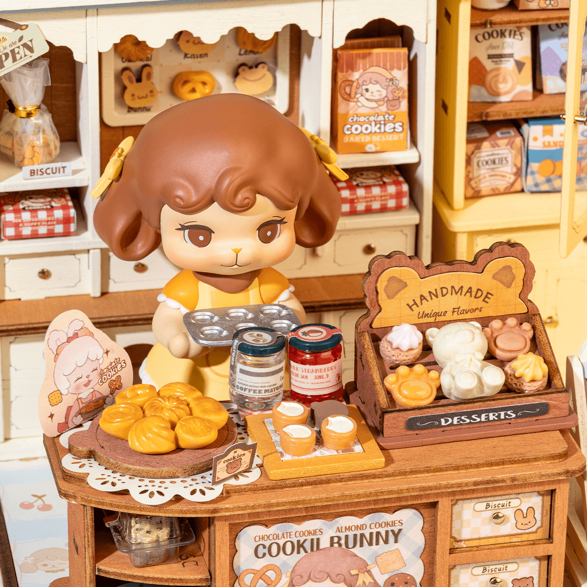 Rolife Cookii Bunny's Cookie Shop DIY Miniature House DG177