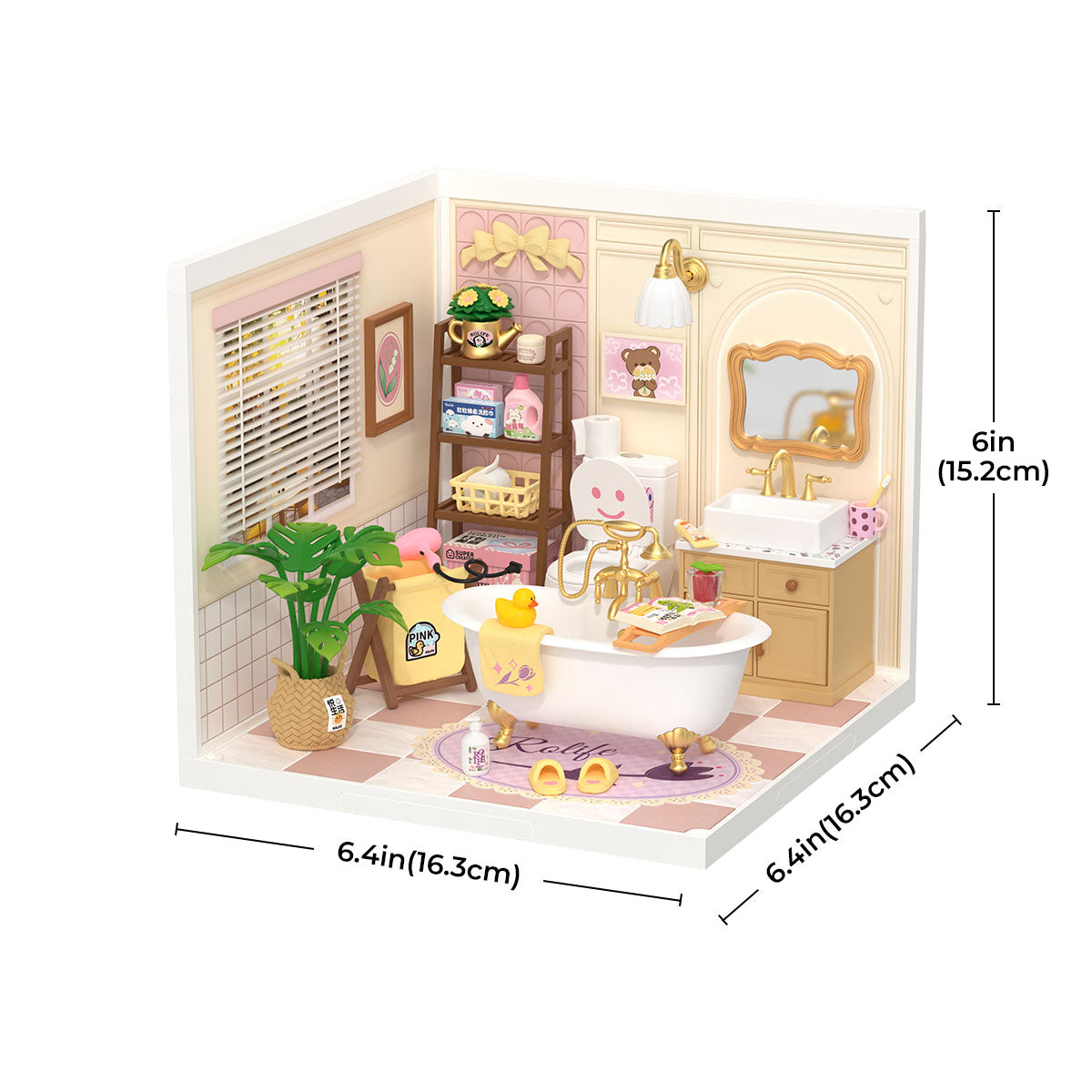 Rolife Pop Bubble Badkamer DIY Miniatuurhuis DW014