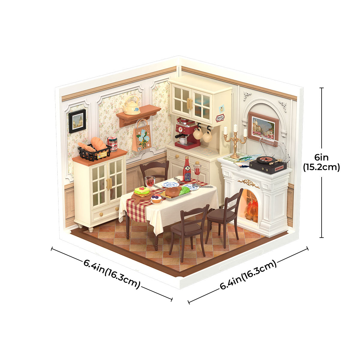 Rolife Warm Dining Room DIY Miniature House DW015B