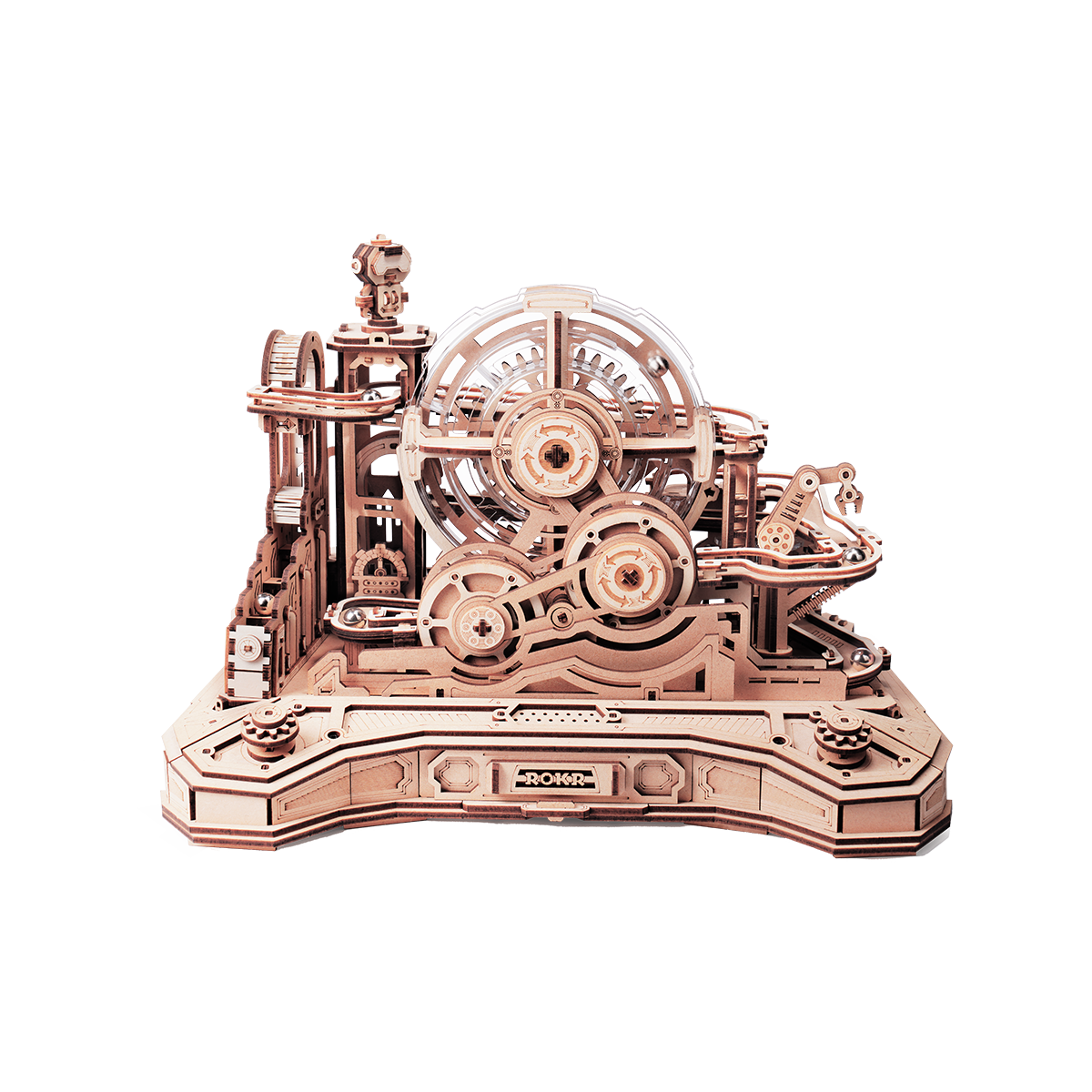 Robotime Rokr Pinball modèle Gear Ball défi 3D Puzzle en bois Kits de modèles pour construire bricolage jeu de Table idée cadeau pour hommes femmes-EGC