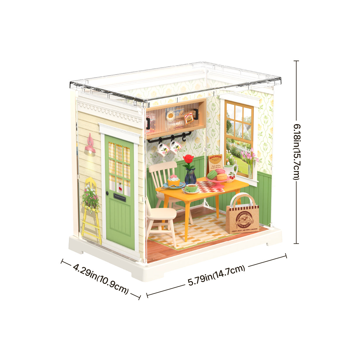Rolife Floral Dining Room DIY Miniature House DWS06B