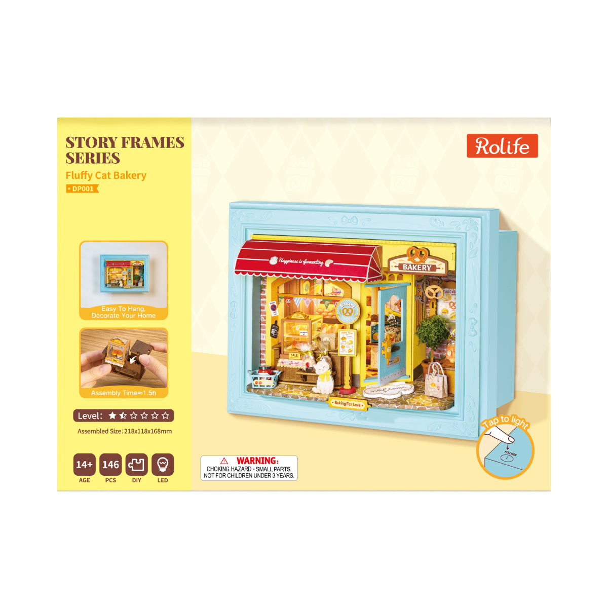 Rolife Fluffy Cat Bakery 3D Wooden Puzzle DP001