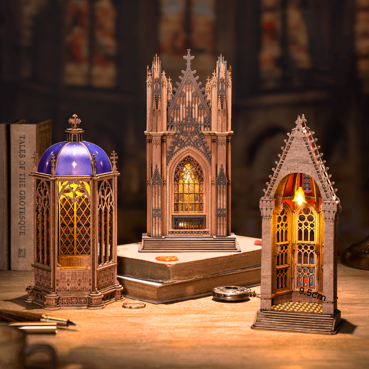 Puzzle 3D en Bois Cathédrale Géométrique Rolife TGA03