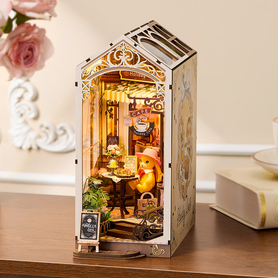 Rolife Holiday Cafe DIY Bücherecken-Regaleinsatz TGB15