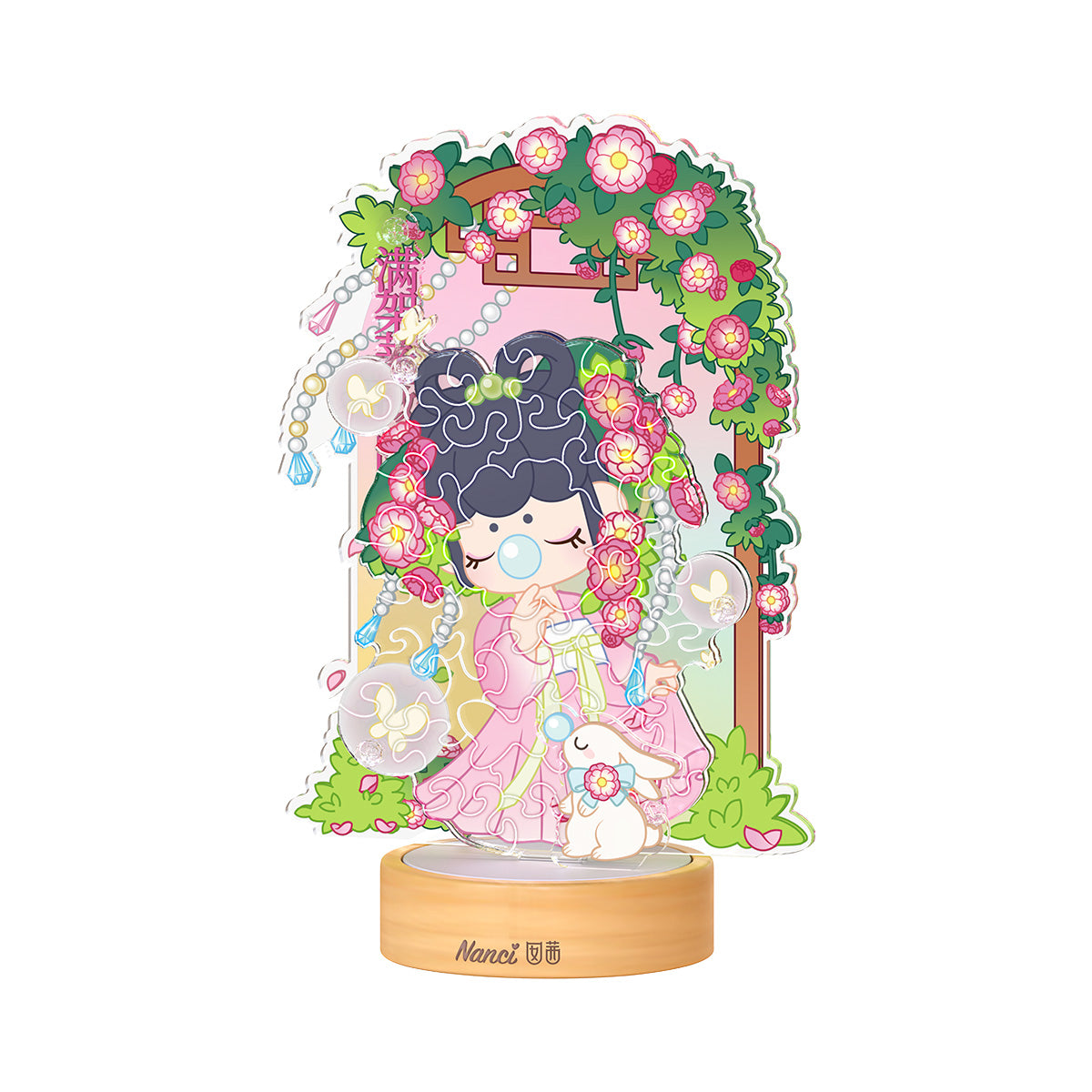 Rolife Rose Sniffing Acrylic Puzzle Night Light PTY002