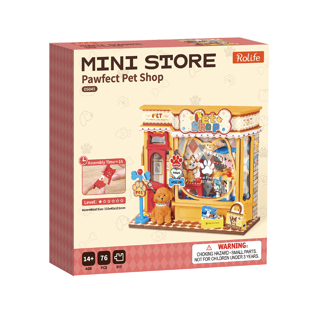 Rolife Pawfect Pet Shop DIY Miniaturhaus DS045