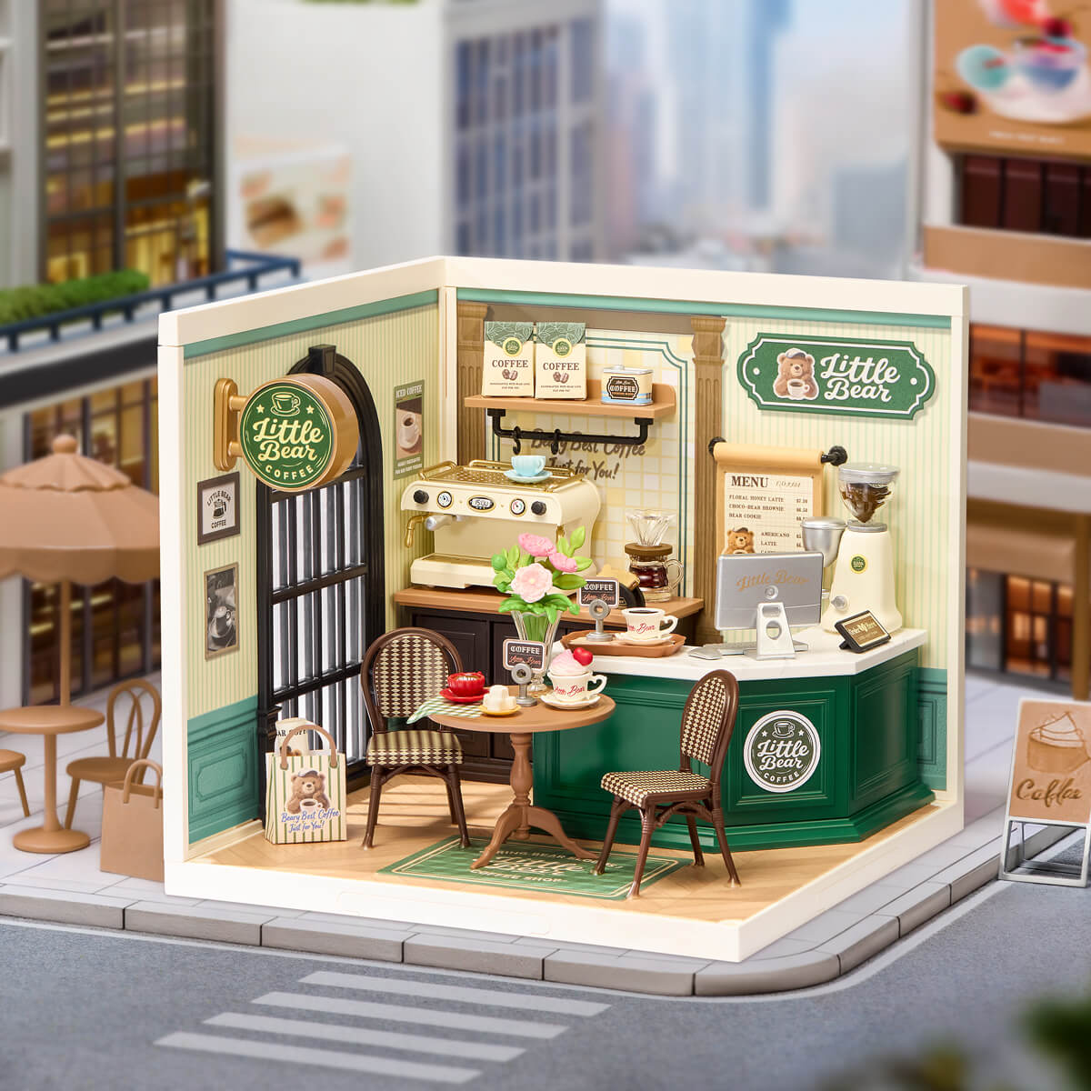 Miniature Maison DIY Rolife Perfect Romance Café DW028
