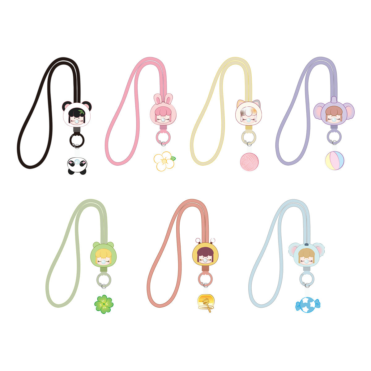 Rolife Baby Nanci Fluffy Party Phone Chain Blind Box PZC05