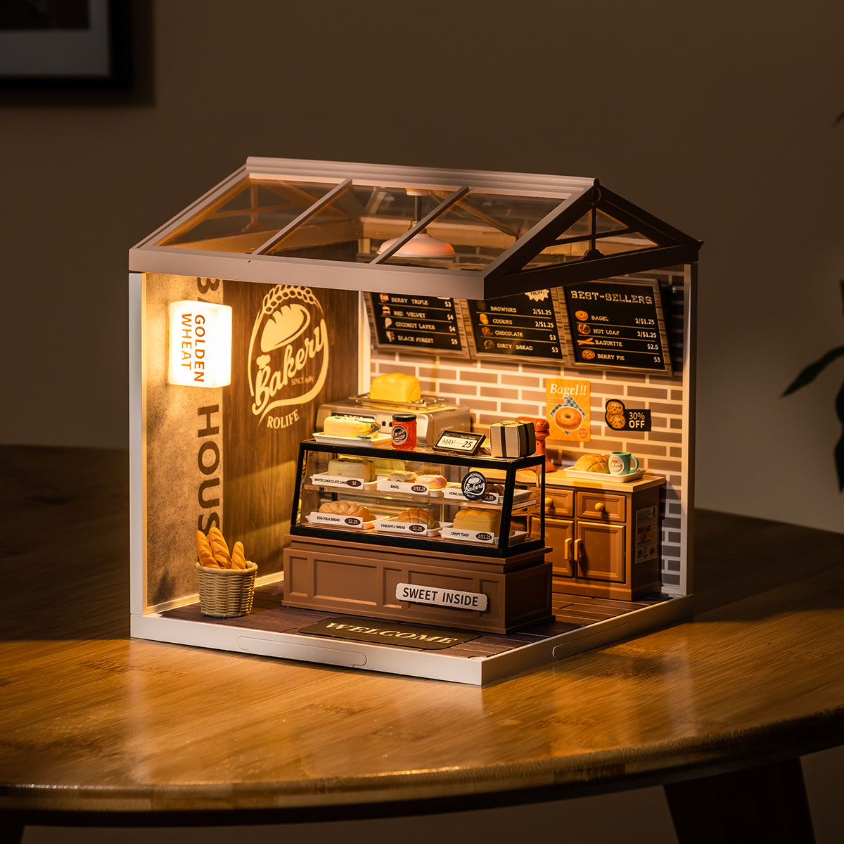 Rolife Super Creator 9 in 1 Neun-Gitter-DIY-Miniaturhaus