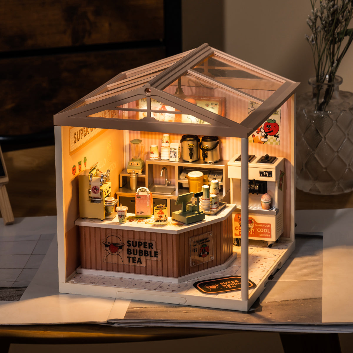 Rolife Super Creator 4 in 1 L Shape DIY Miniature House