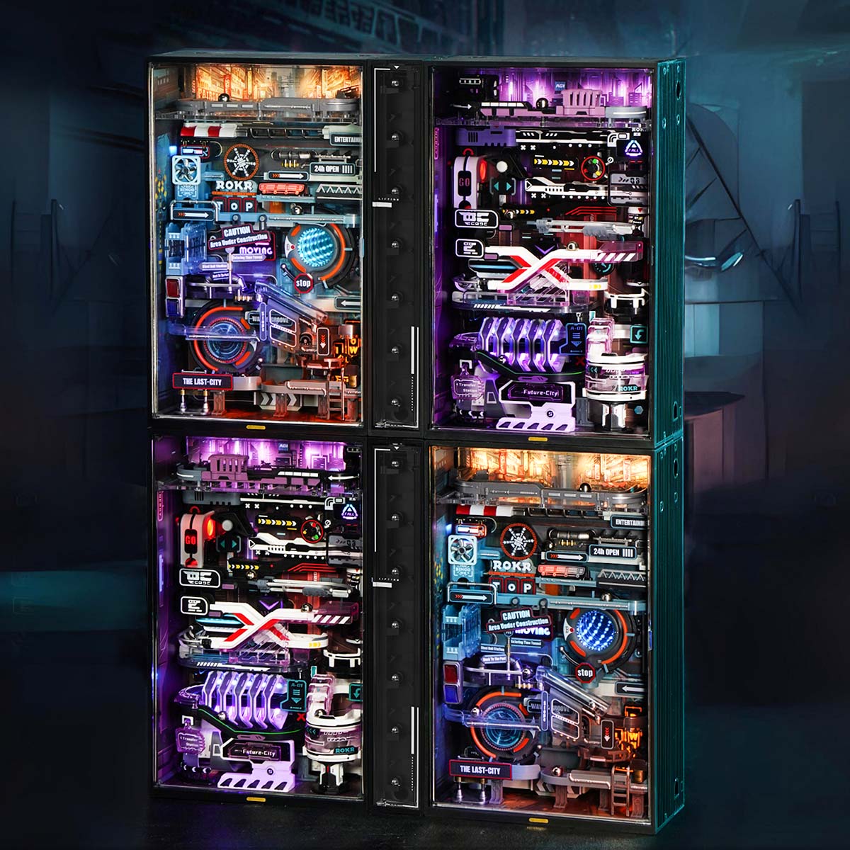 ROKR Die Zukunftsstadt Murmelbahn Mechanisches 3D Puzzle MR02S