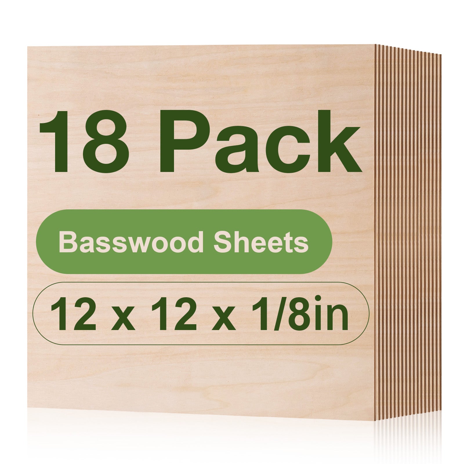 ROBOTIME Basswood & Walnut Plywood Sheets for Laser Cutting