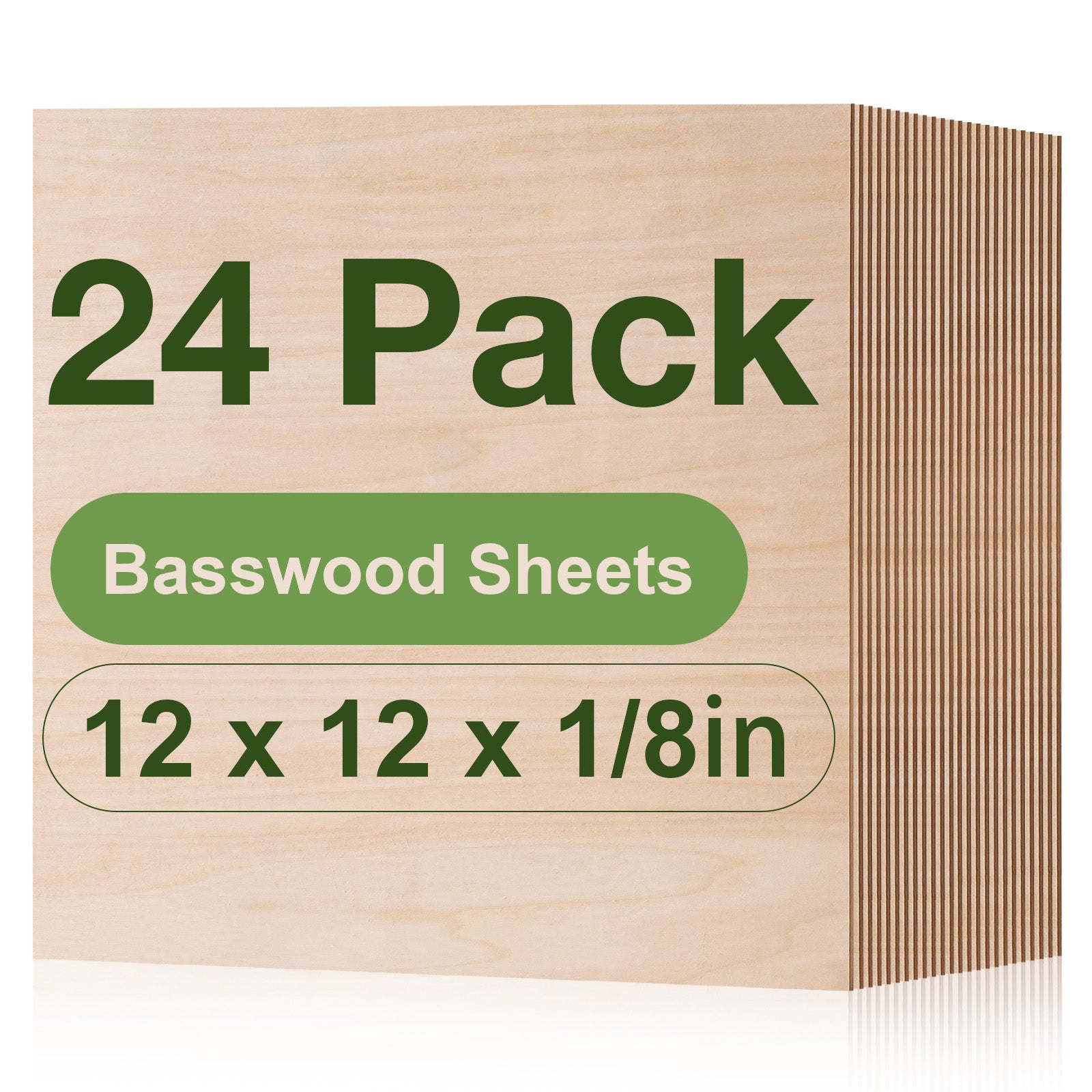 ROBOTIME Basswood & Walnut Plywood Sheets for Laser Cutting