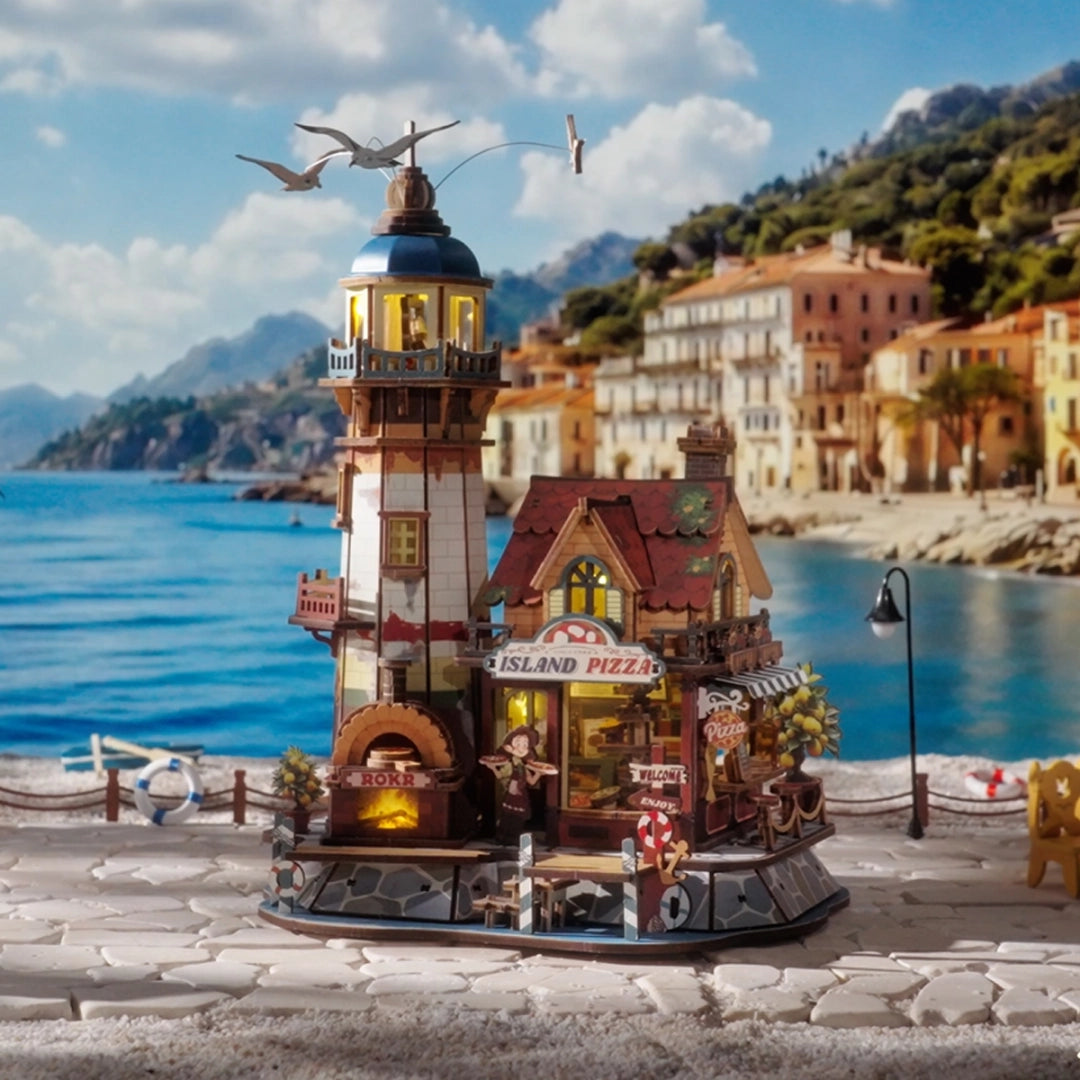 ROKR Chillbay Pizzeria 3D Wooden Puzzle EAM02