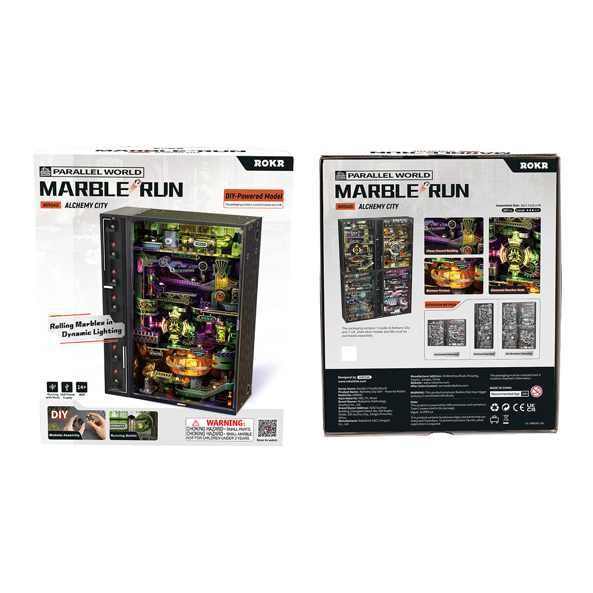 ROKR Alchemy City Marble Run Puzzle mécanique 3D MR04S