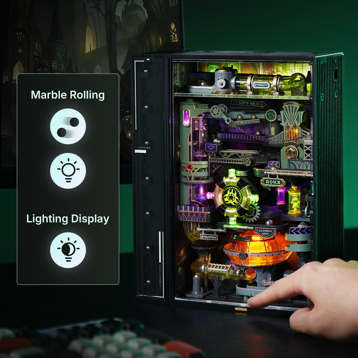 ROKR Alchemy City Marble Run Puzzle mécanique 3D MR04S