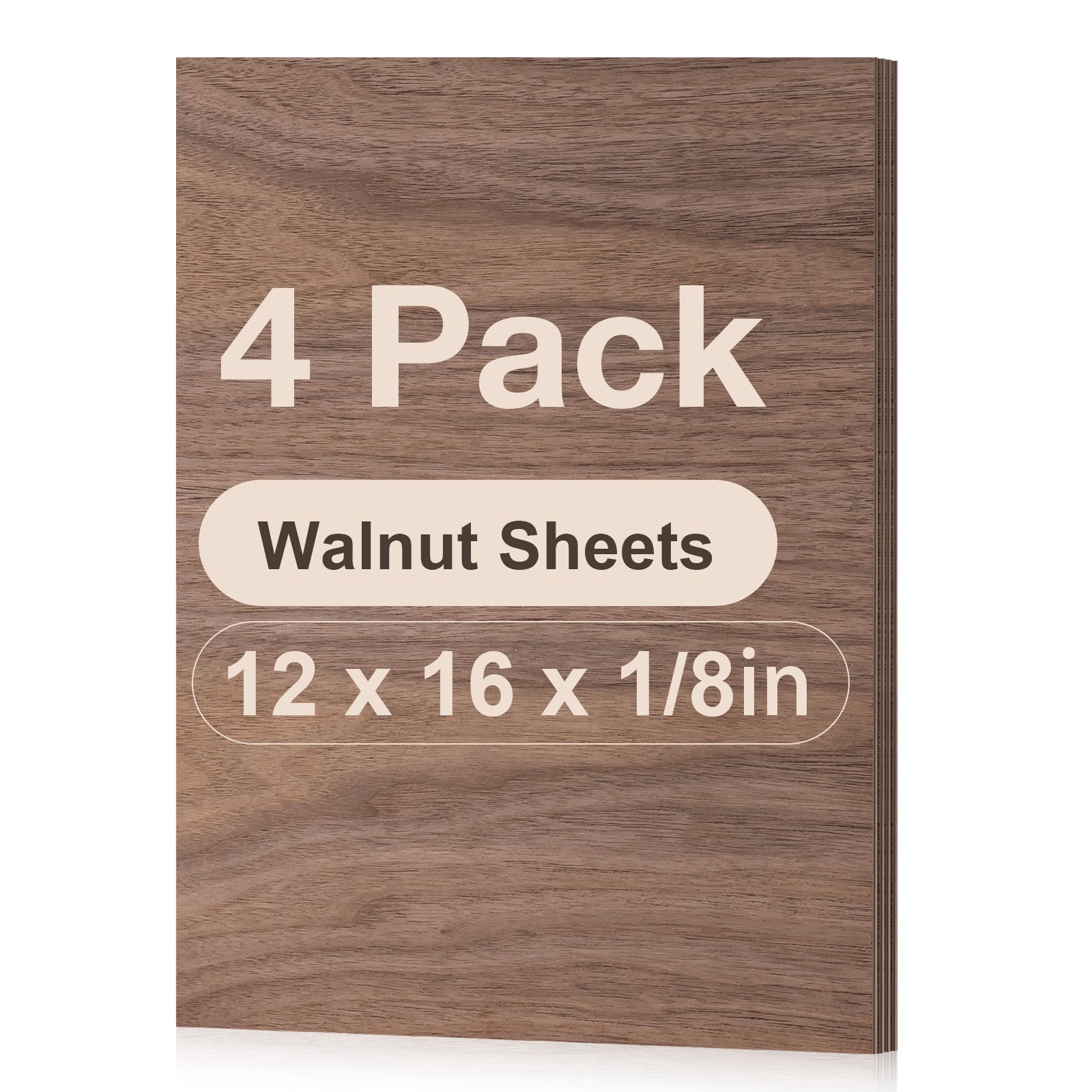 ROBOTIME Basswood & Walnut Plywood Sheets for Laser Cutting