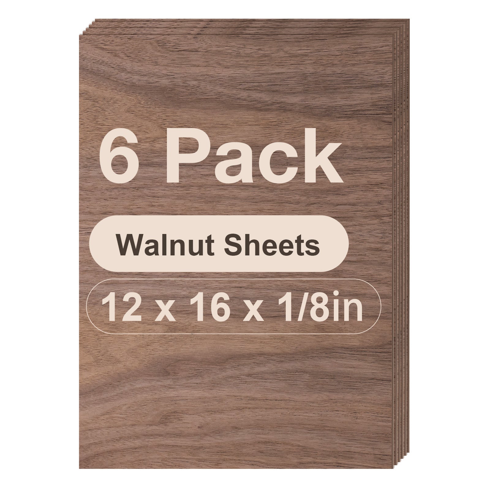 ROBOTIME Basswood & Walnut Plywood Sheets for Laser Cutting