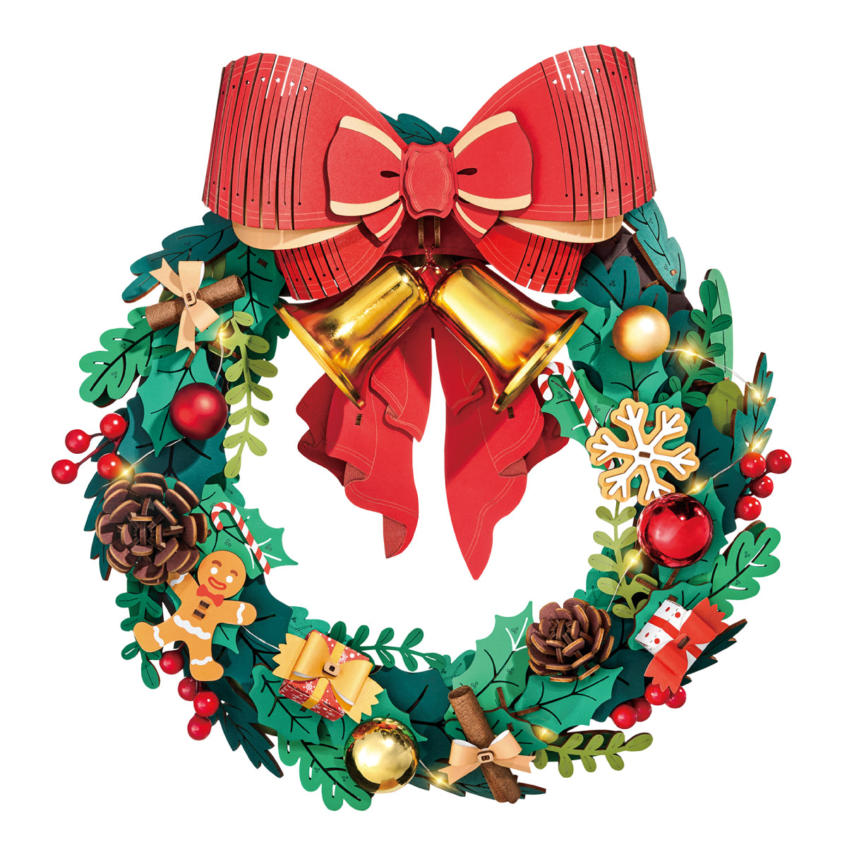 Rolife Christmas Wreath 3D Wooden Puzzle TGL04