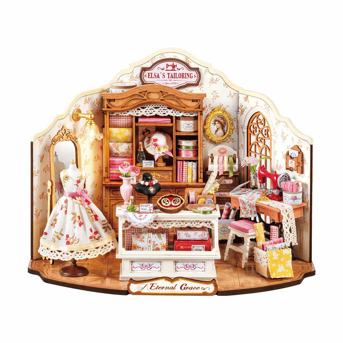 Rolife Elsa's Tailoring DIY Miniature House DG178