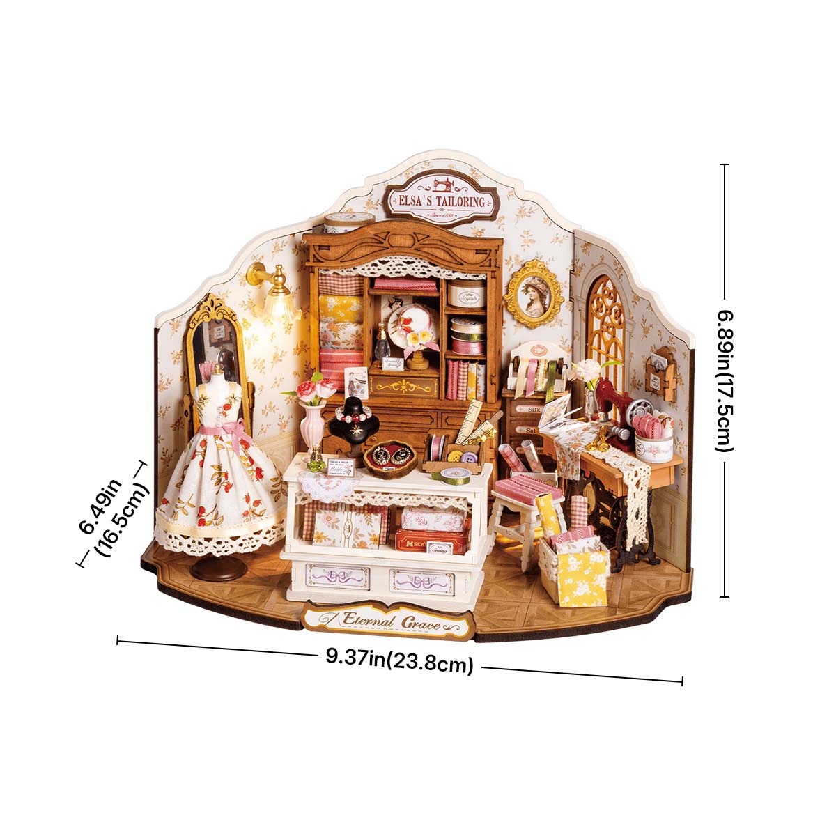 Rolife Elsa's Tailoring DIY Miniature House DG178