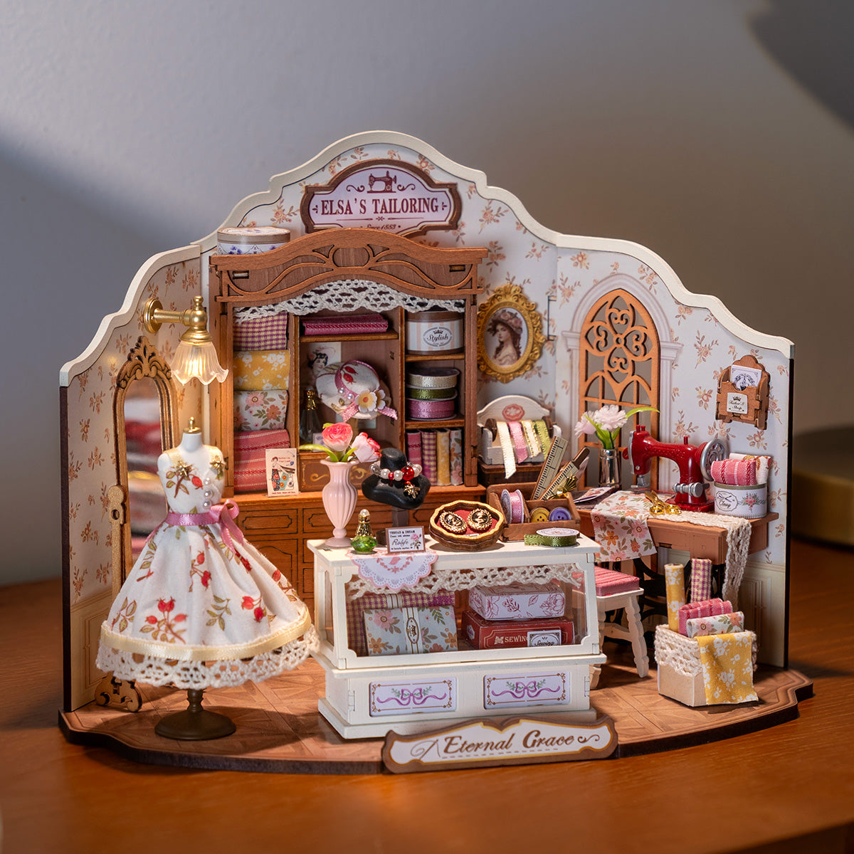 Rolife Elsa's Tailoring DIY Miniature House DG178