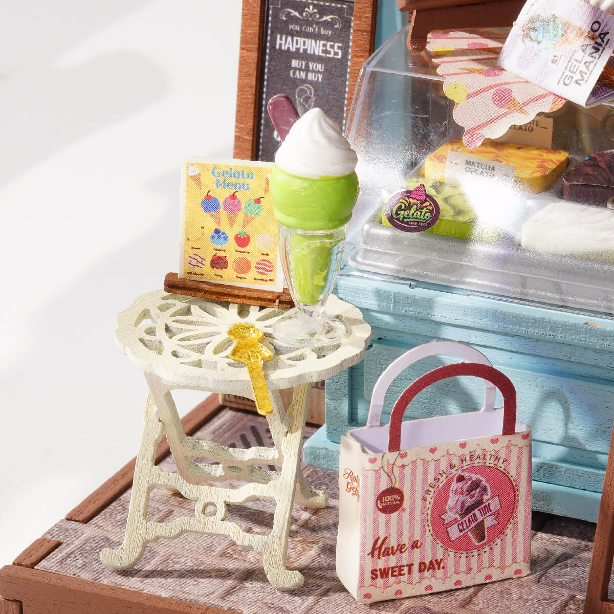 Rolife Gelato Stall DIY Miniature House DS052