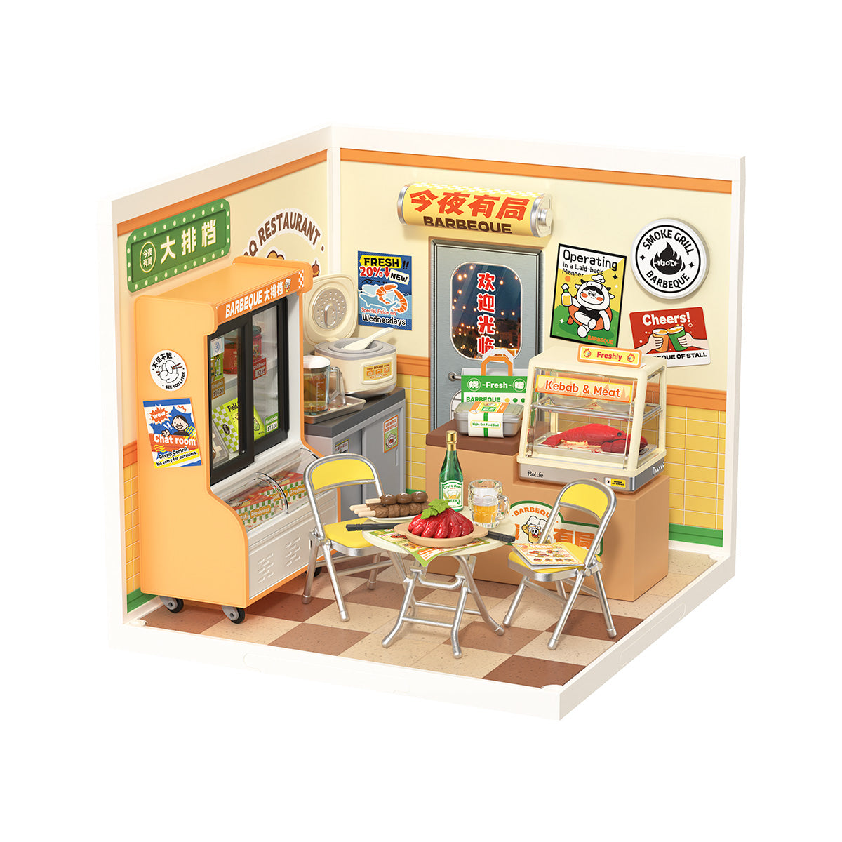 Rolife Night Out Food Stall DIY Miniatuurhuis DW022