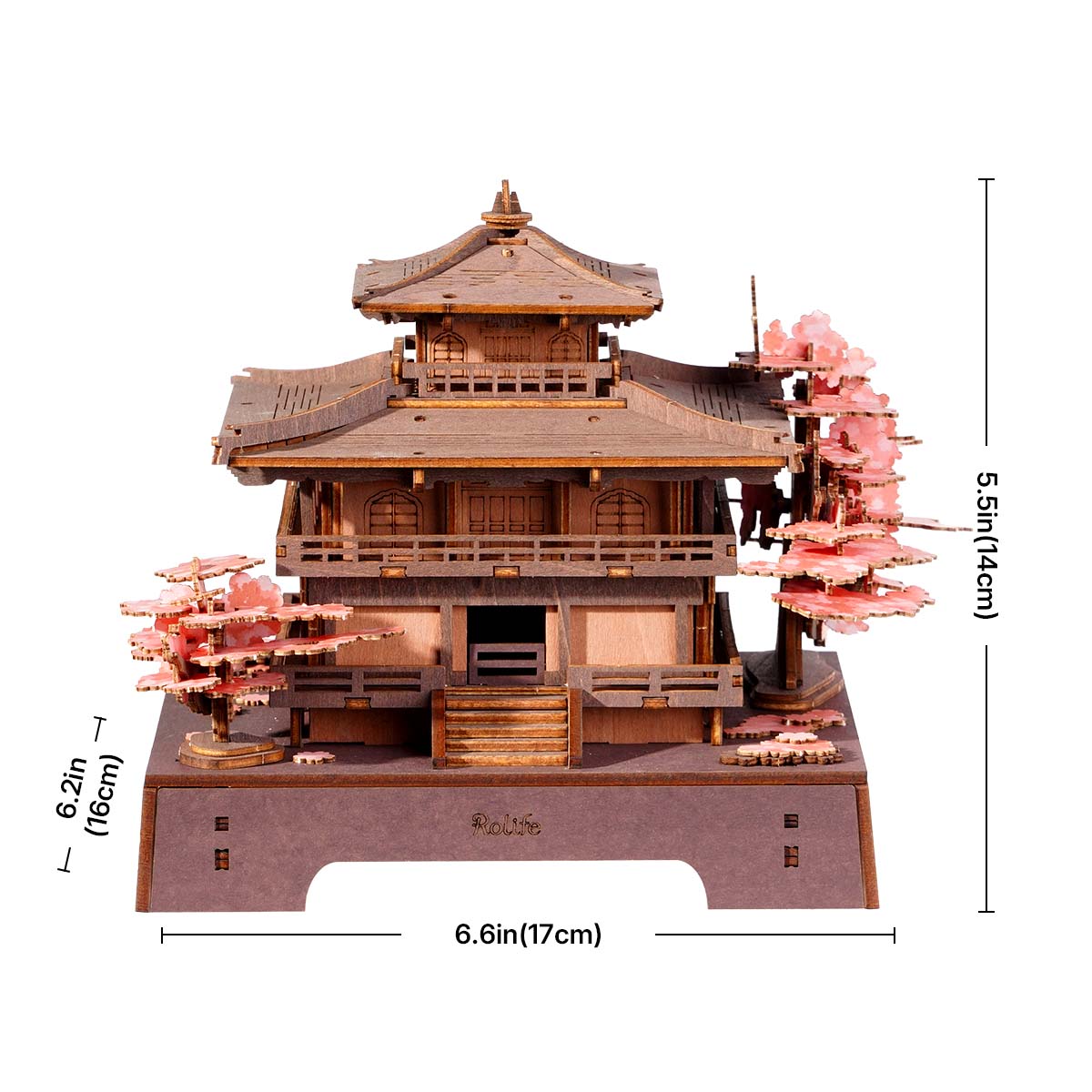 Rolife Sakura Pavillon 3D-Holzpuzzle TGA07