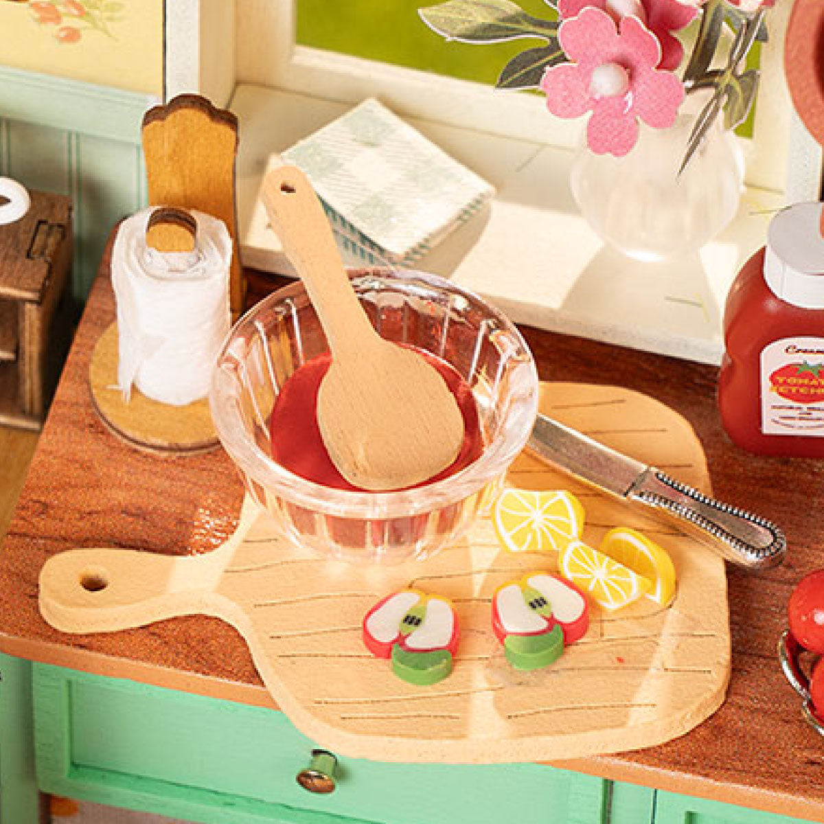 Rolife Sunlit Farmhouse Kitchen DIY Miniaturhaus DH101
