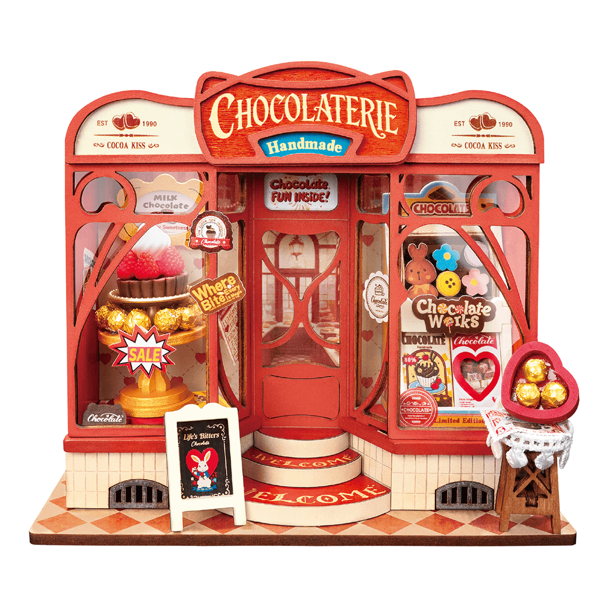 Miniature Maison de Bricolage Rolife Boutique de Chocolats Sucrés DS046
