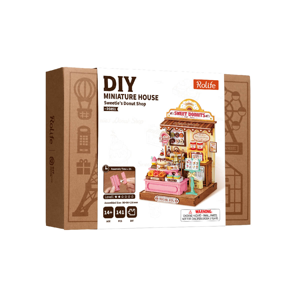 Rolife Sweetie's Donut Shop DIY Miniature House DS051