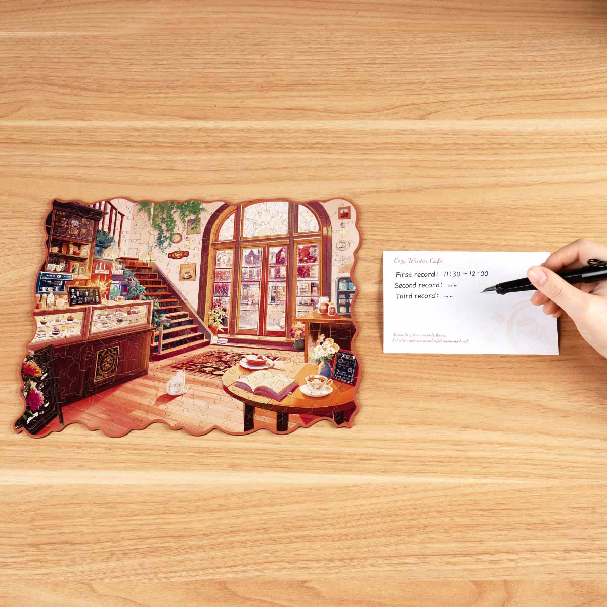 Puzzle en bois Rowood Cozy Winter Café