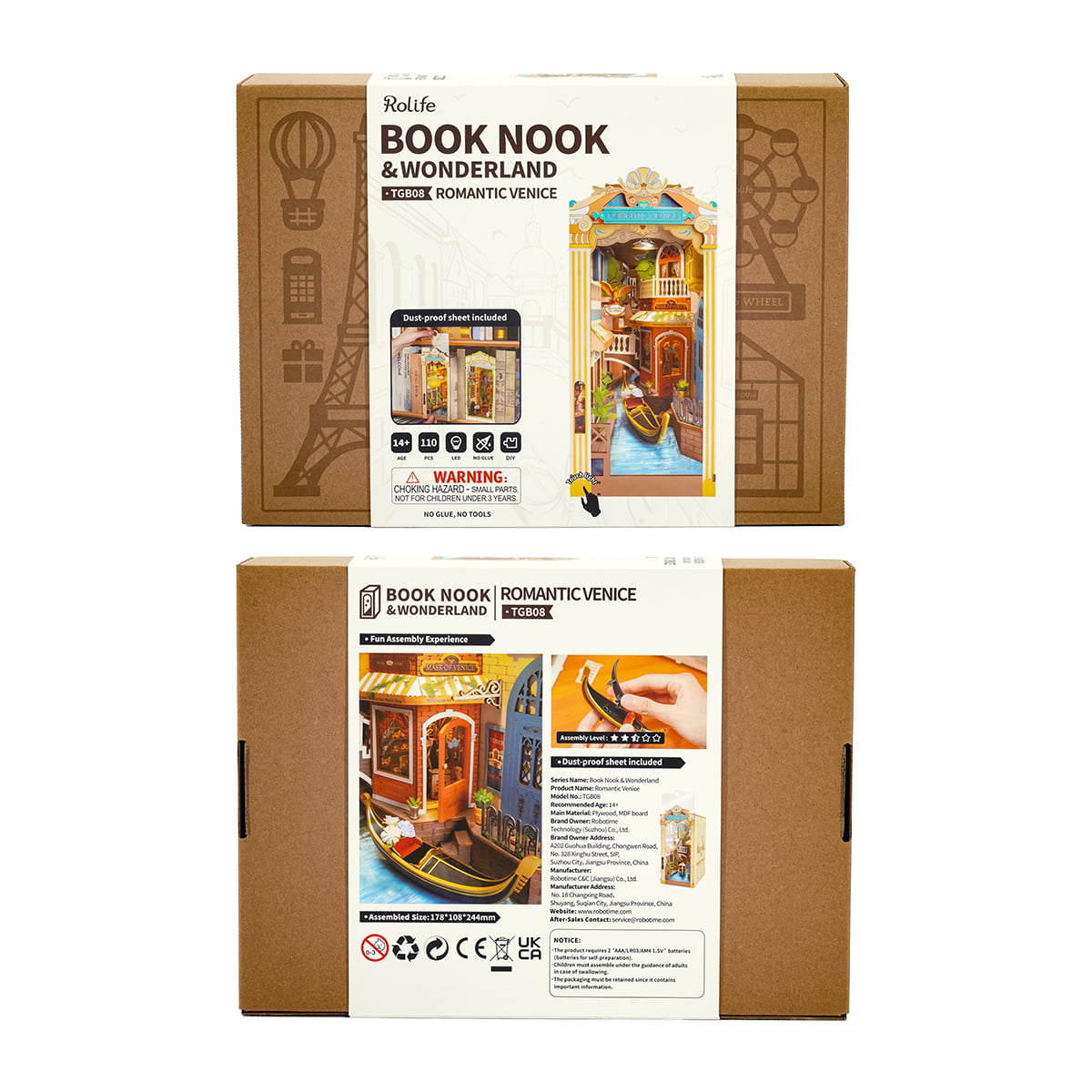 Rolife DIY Book Nook Shelf Bundle TGB08 + TGB09