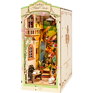 Rolife Floral Corner DIY Book Nook Shelf Insert Kit TGB09