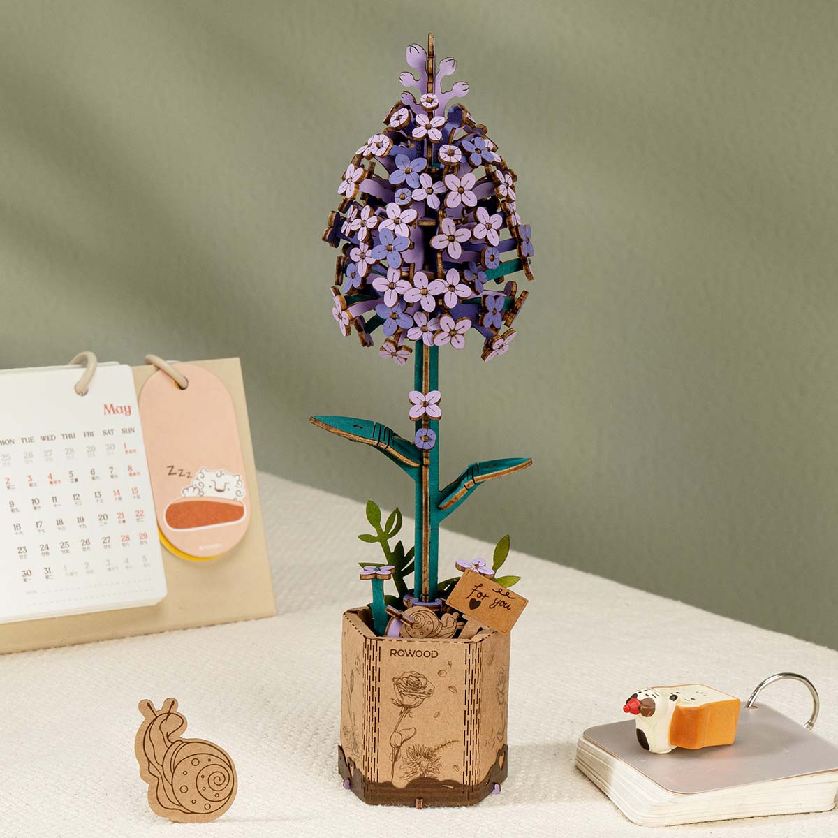 Rowood Lilac DIY Wooden Flower TW021