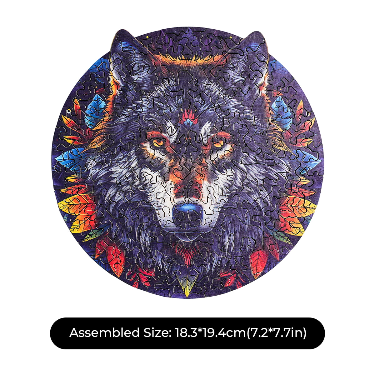 ROBOTIME Holzpuzzle „Wolf im Dschungel“