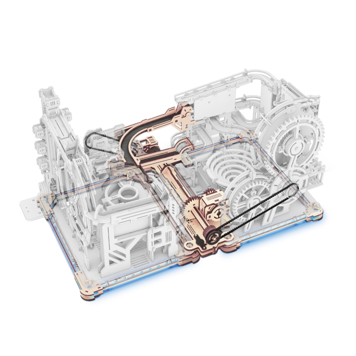 ROKR Marble Spaceport Murmelbahn 3D Holzpuzzle LGC01