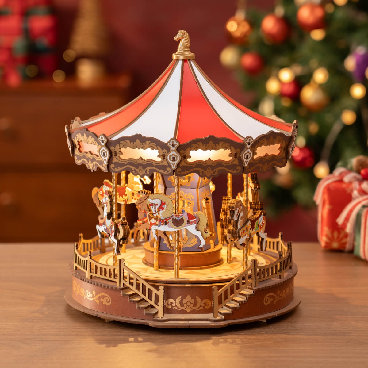 Rolife Classic Carousel 3D Wooden Puzzle AMC01