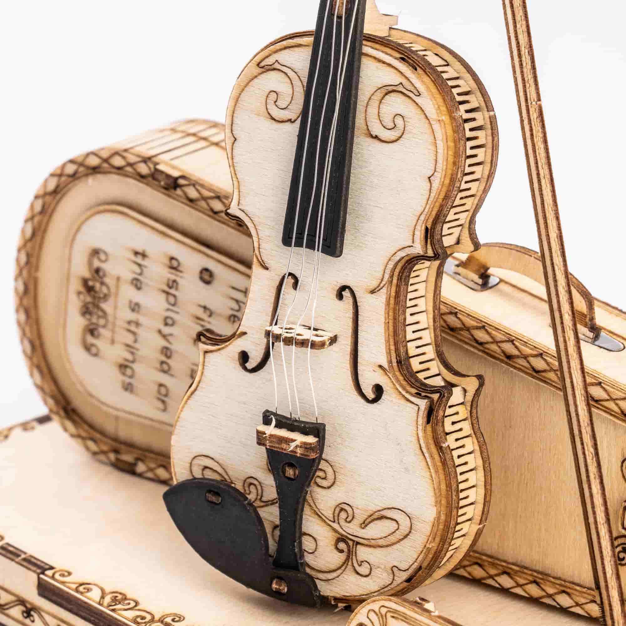 ROKR Violon Capriccio Modèle 3D Puzzle en bois TG604K
