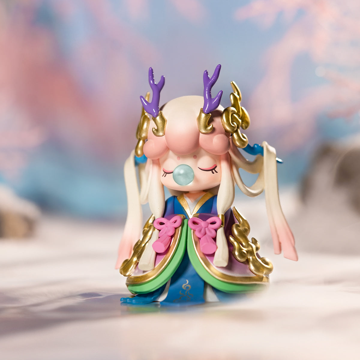 Rolife Nanci Oriental Auspiciousness collectible figurine featuring a richly painted face with a floral hairpin and