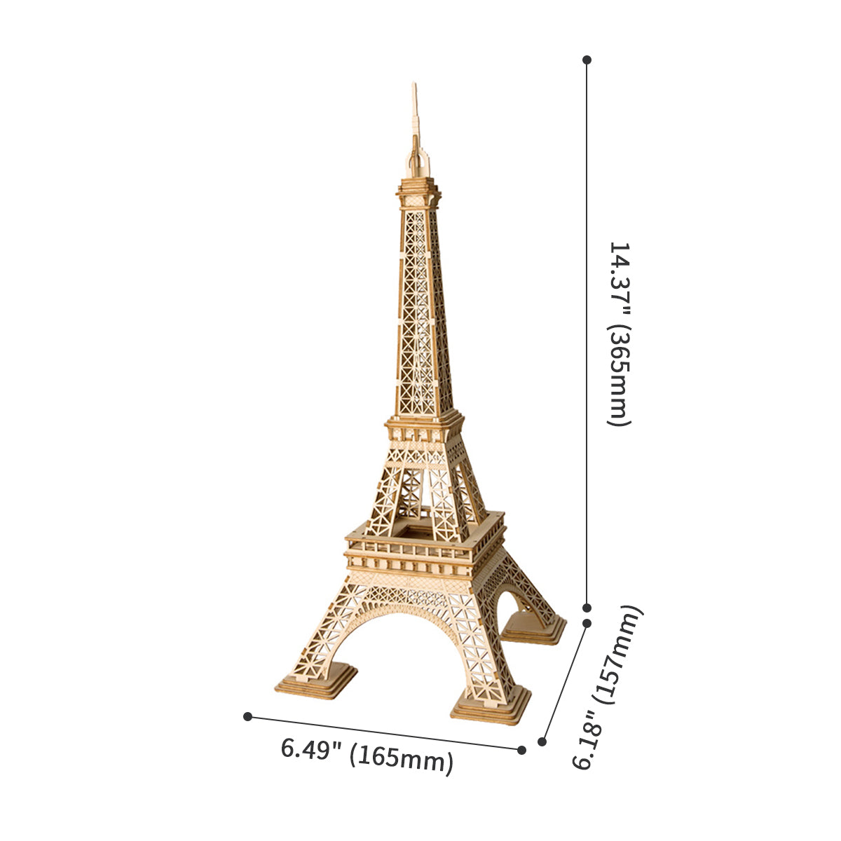 Puzzle 3D en bois modèle Tour Eiffel Rolife TG501