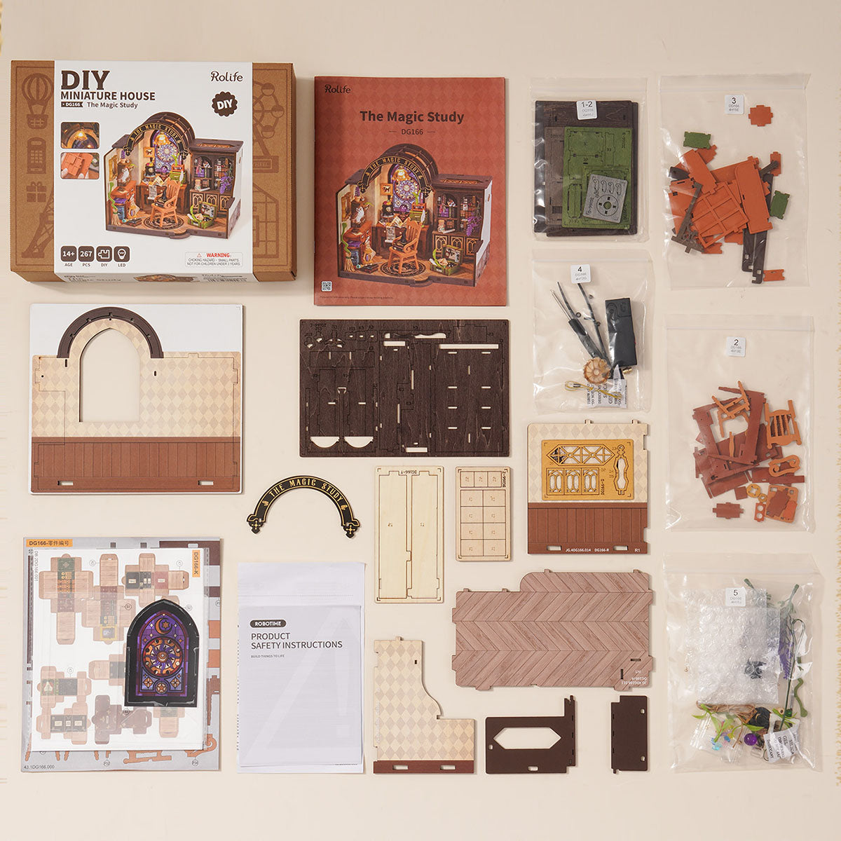 Rolife The Magic Study DIY Miniature House DG166