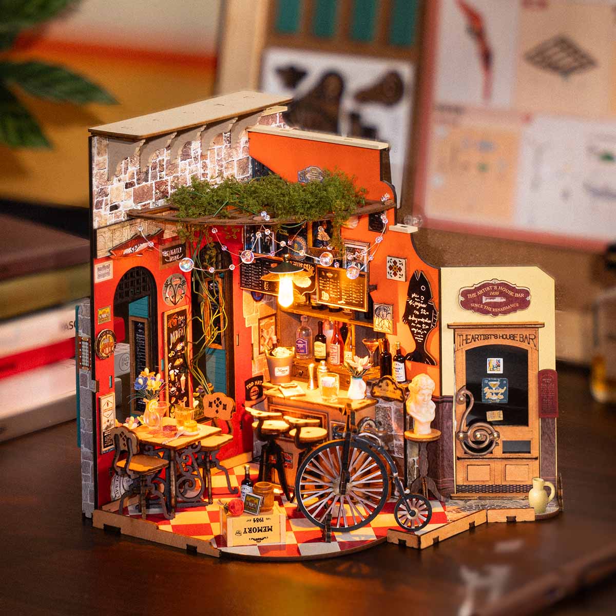 Rolife Cheers Bar & Dining DIY Miniature House DG173