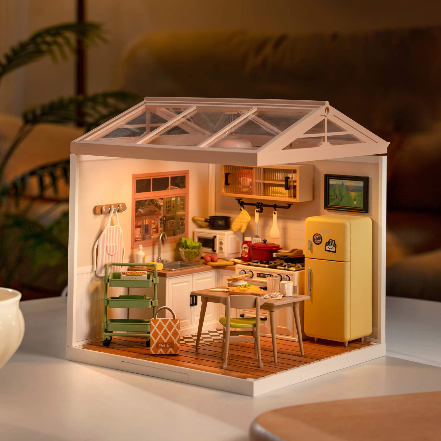 Rolife Super Creator 4 in 1 L Shape DIY Miniature House